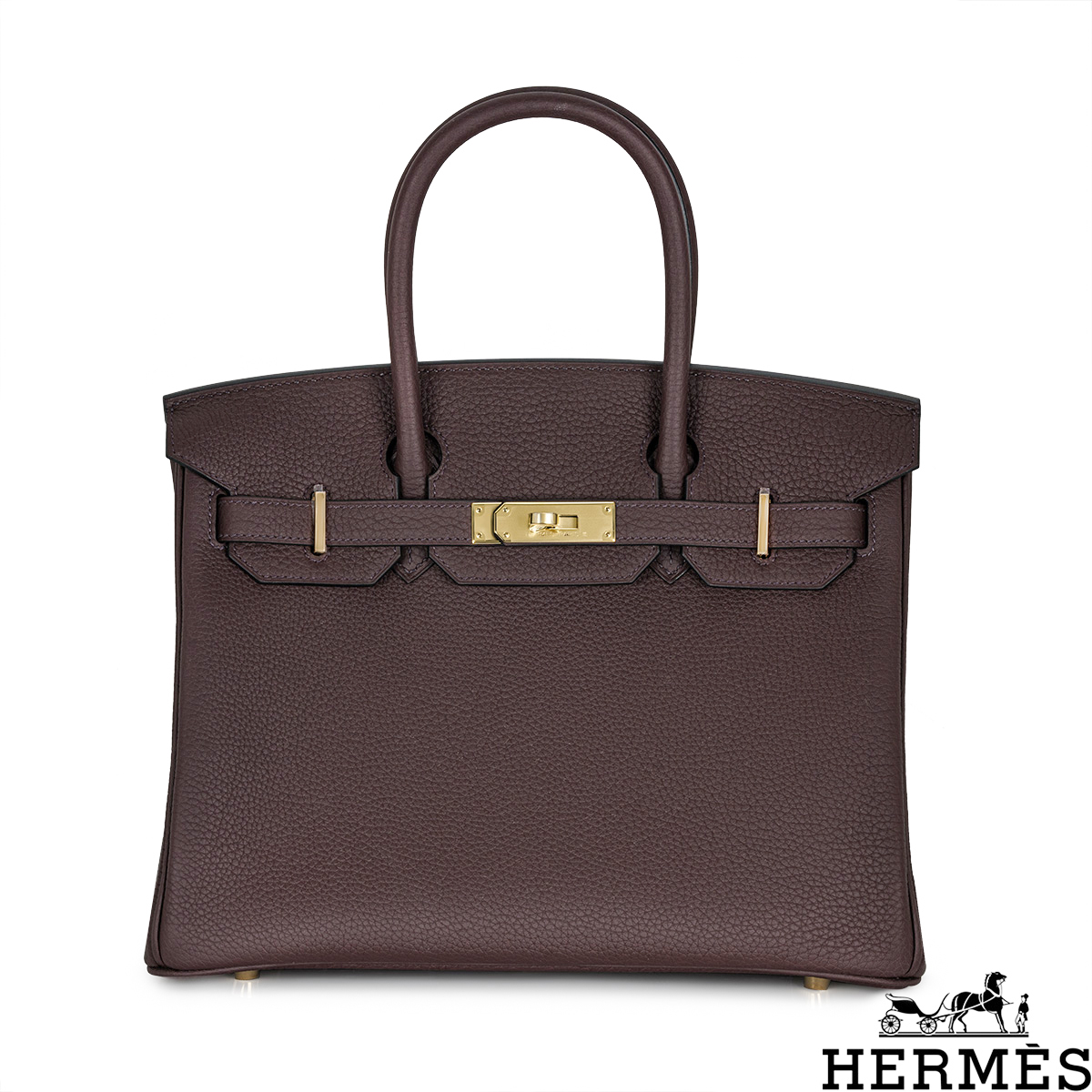 Herms Birkin 30cm Rouge Sellier Togo GHW